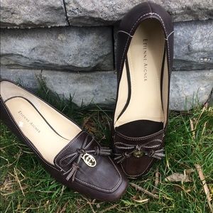 Brown Etienne Aigner loafers/shoes